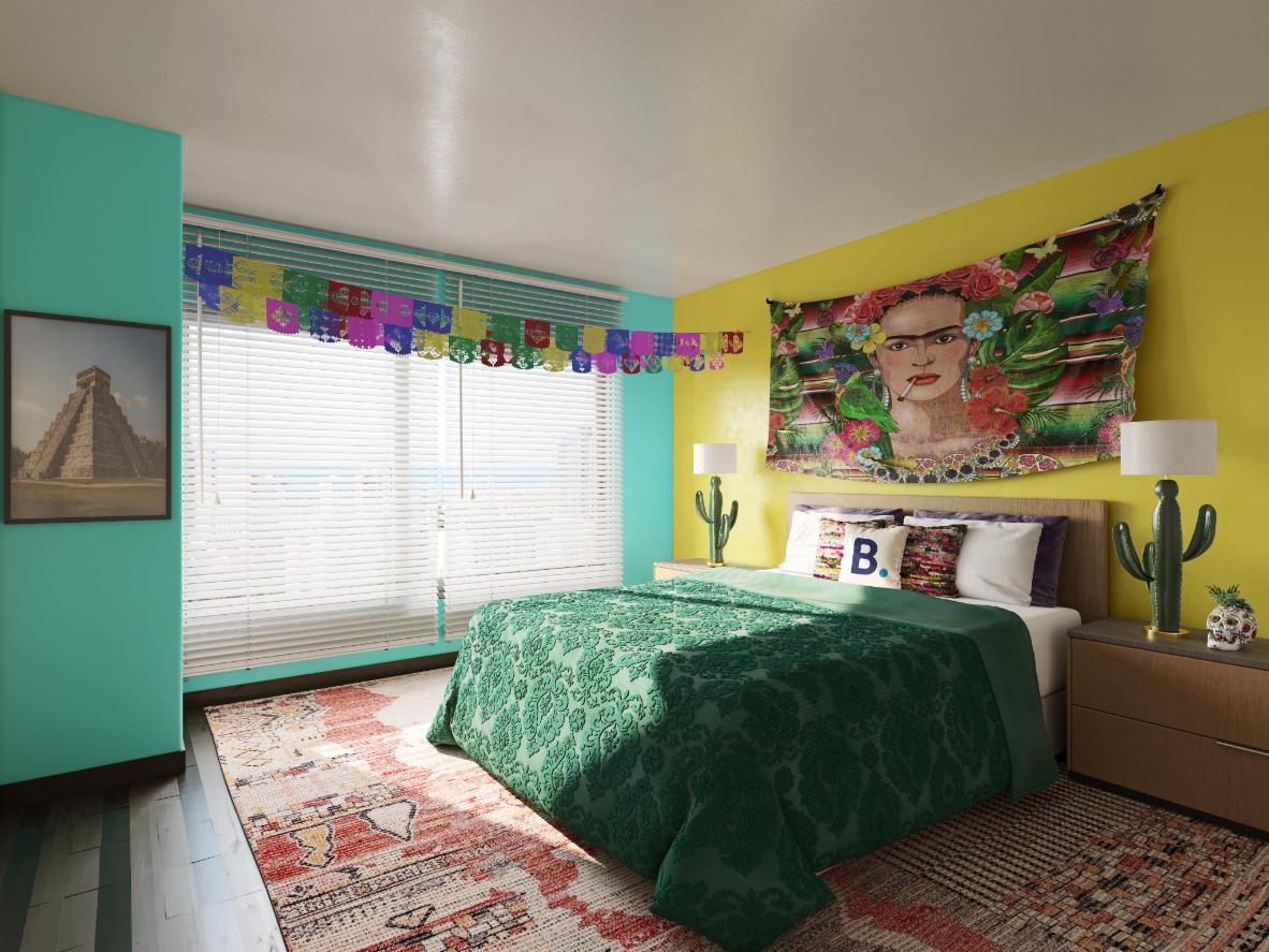 The Hyatt House, Denver is nearby the Mexican Cultural District