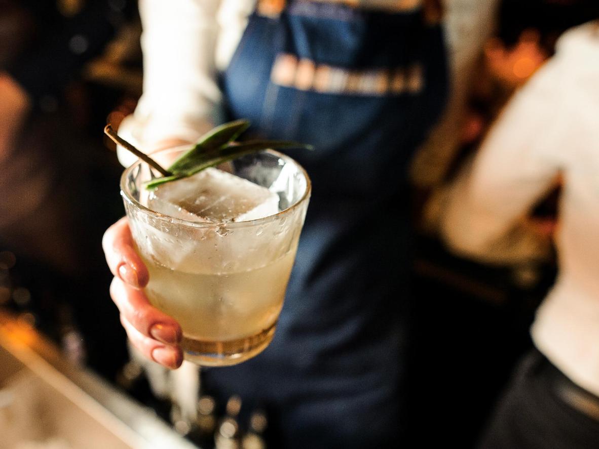 Have the bartenders whip you up a cocktail of your own making