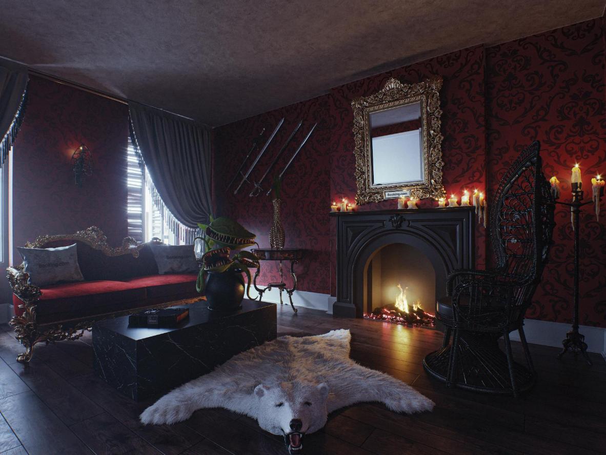 A real-life replica of the family’s eerie mansion