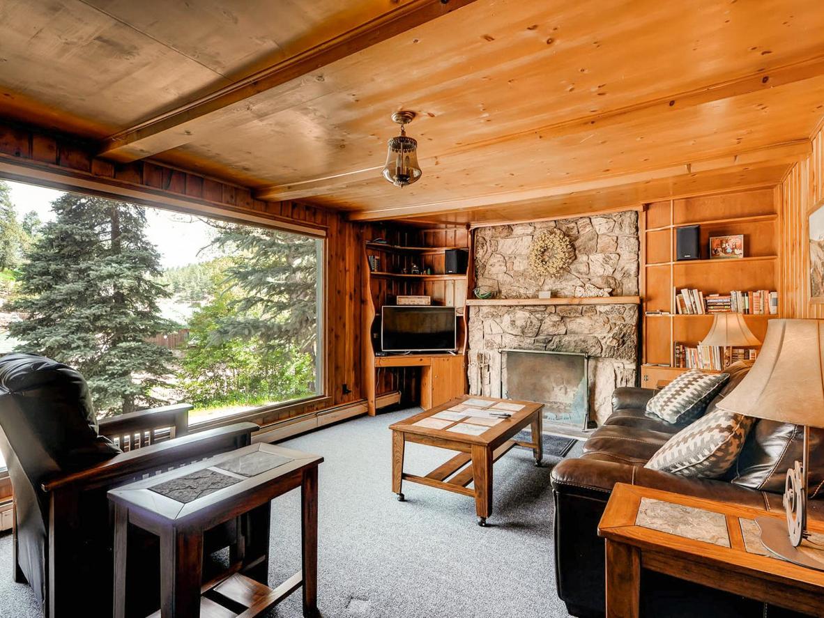 The interior of one of Colorado Bear Creek Cabins’ cottages