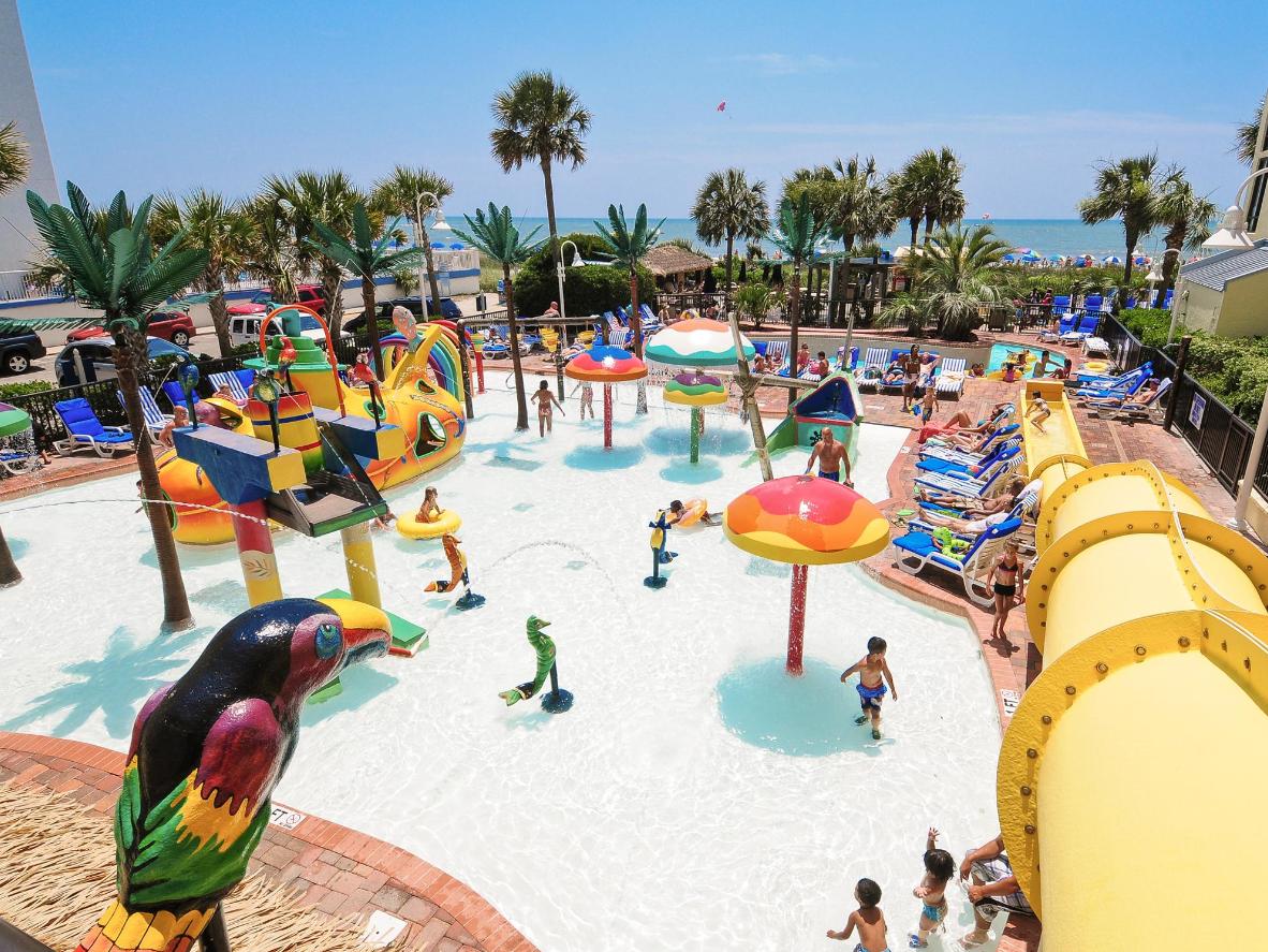 Splash around at the Seacrest Oceanfront Resort's on-site waterpark