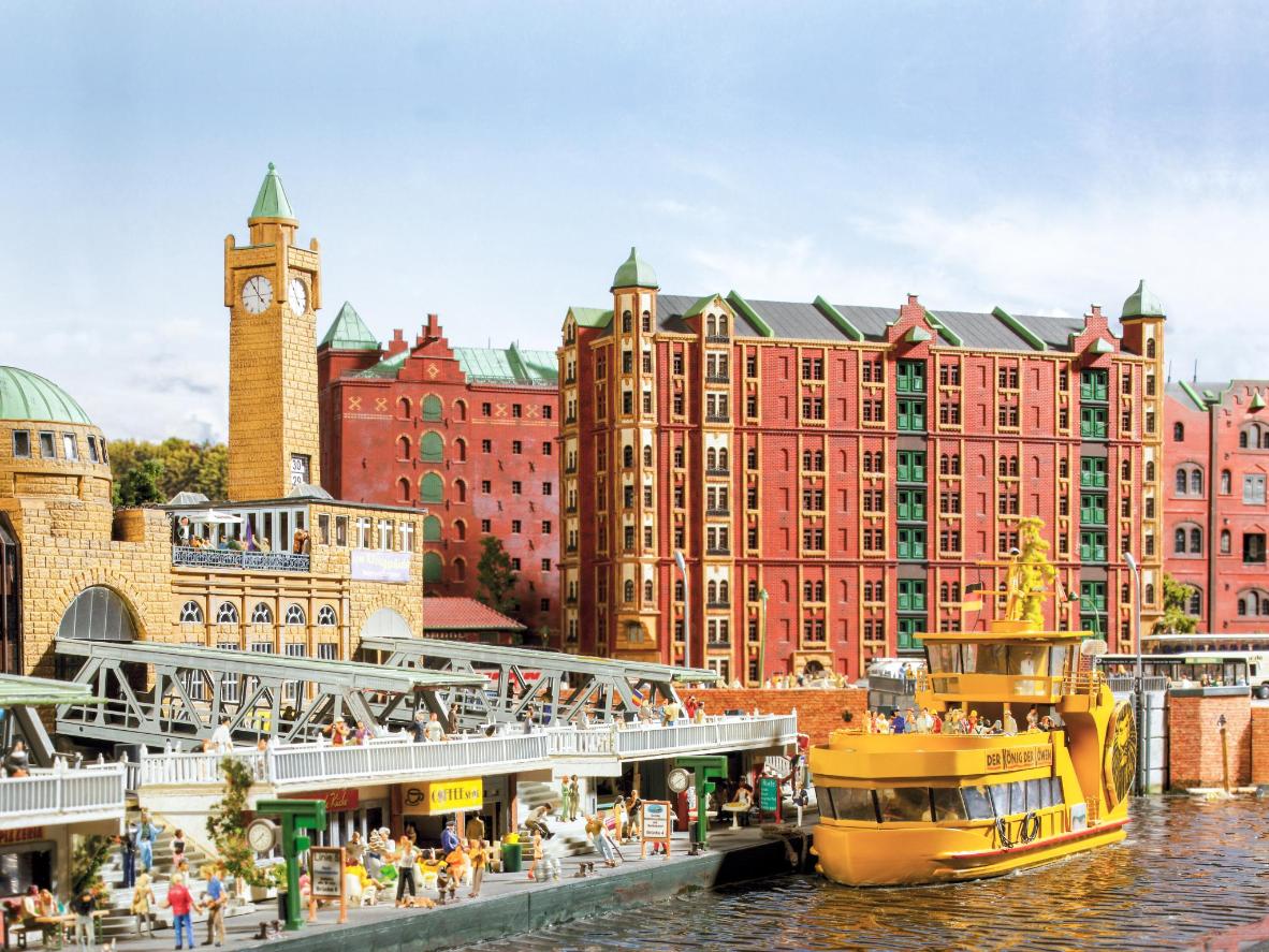 Der Hafen ist auch in klein großartig, Foto: Miniatur Wunderland Hamburg