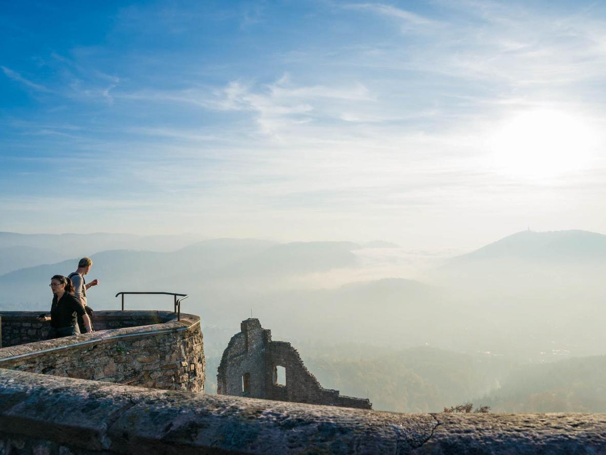 Den besten Blick auf Baden-Baden gibt es vom Turm des Schlosses Hohenbaden
