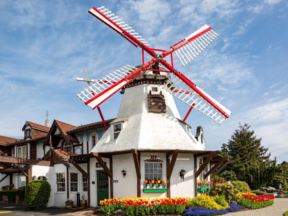 Find accents of Dutch architecture throughout Oak Harbor