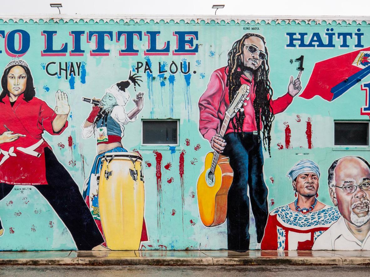 Explore the vibrant art scene at Miami's Little Haiti neighborhood