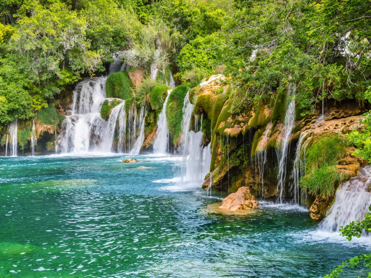 Skradinski Buk Waterfall is the showpiece of Krka National Park