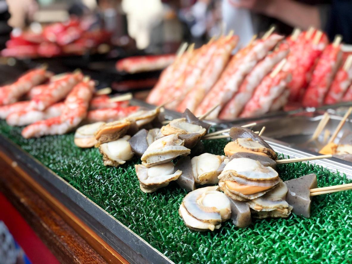 Fresh seafood at Toyosu Fish Market