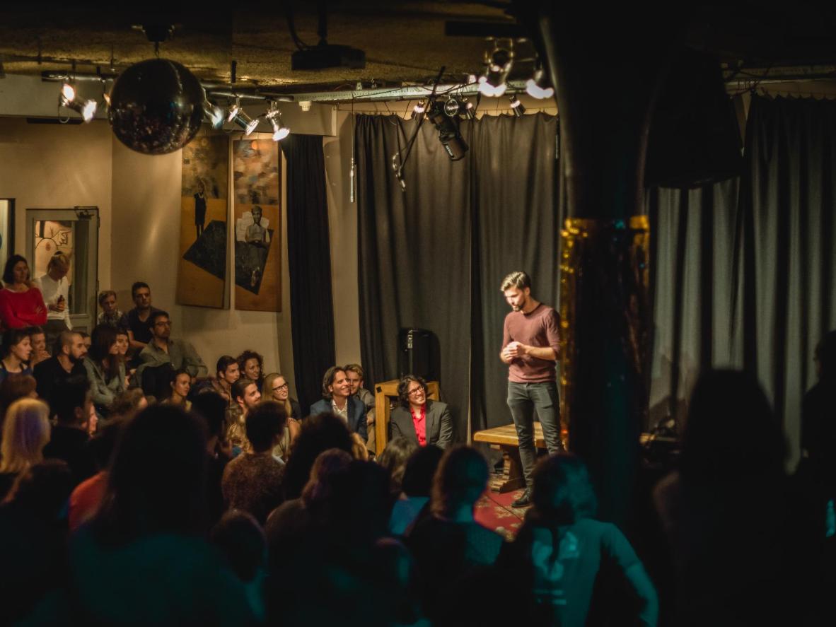Listen to heart warming, tear jerking stories from Amsterdam’s diverse population at Mezrab