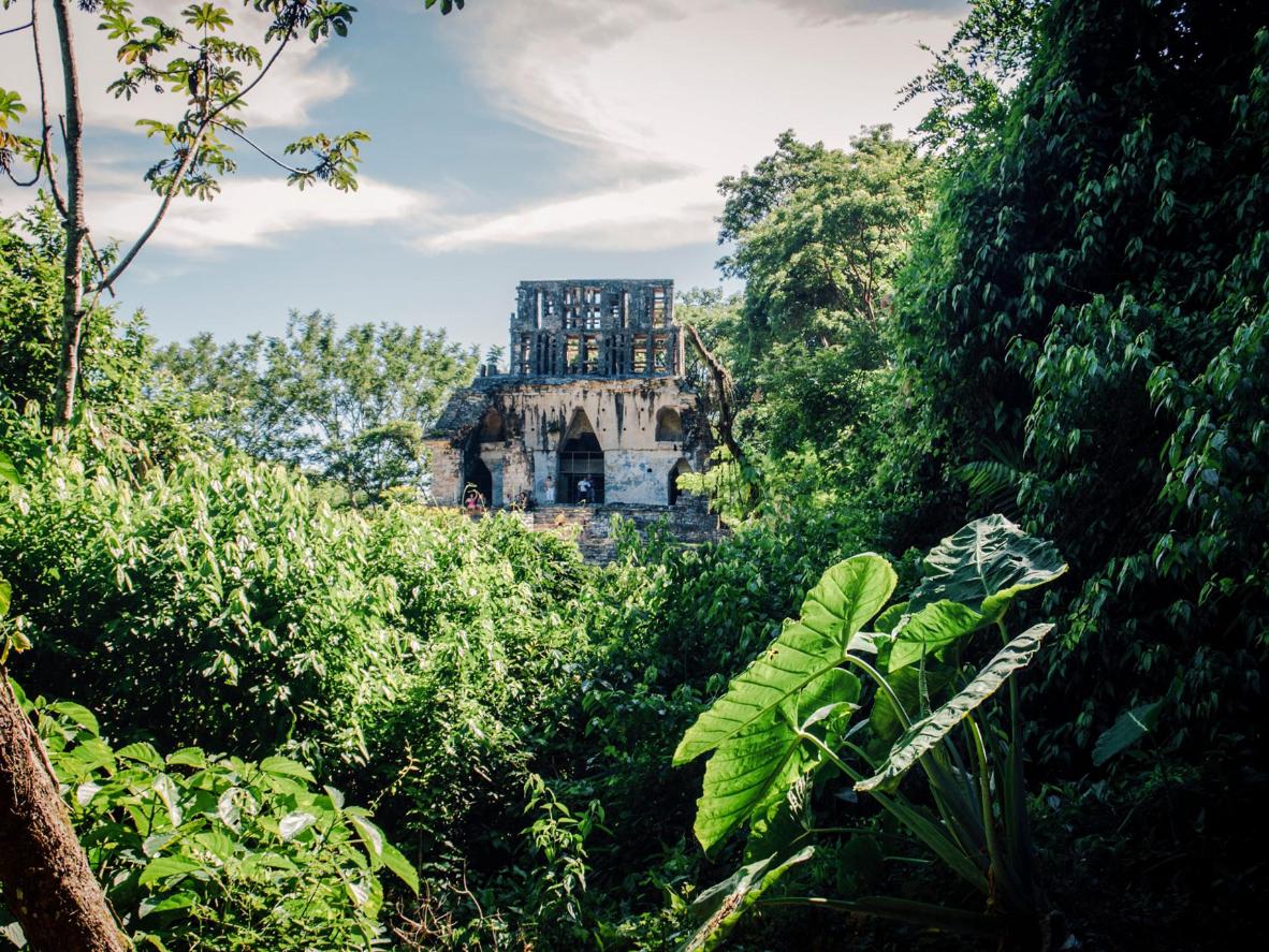 Mayan temple, Palenque, Mexico