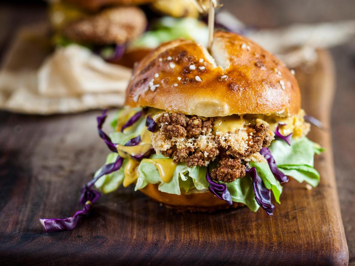 Chow down on a cauliflower burger