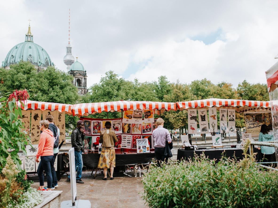 The Berlin Art Market by the Zeughaus, Berlin