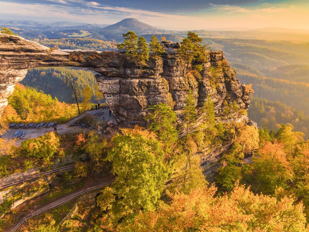 Discover the Pravčická brána, the largest natural sandstone archway in Europe