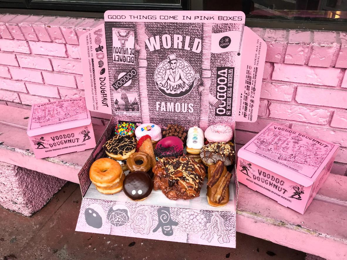 Try the imaginative and irresistible doughnut incarnations at Voodoo