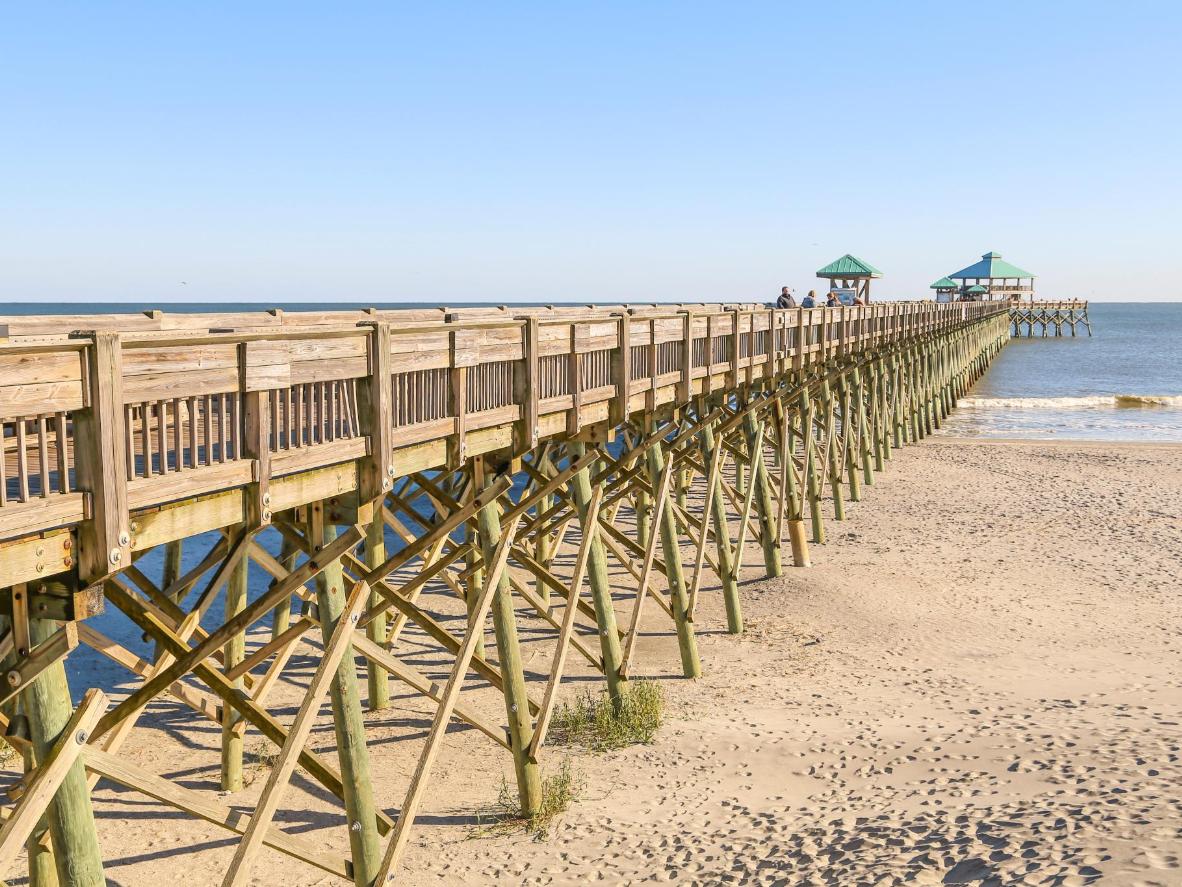 Take a stroll down Folly Beach’s historic wooden fishing pier