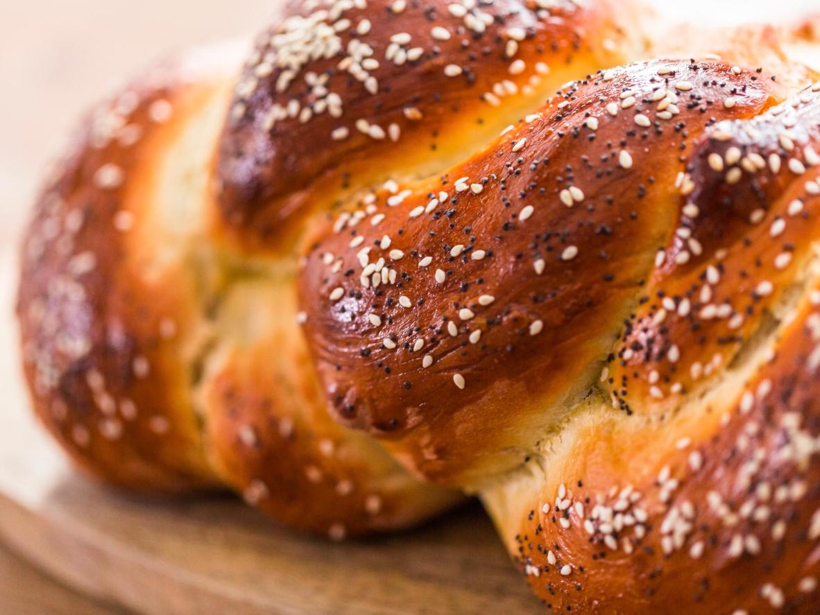 The challah recipe used here is 100 years old