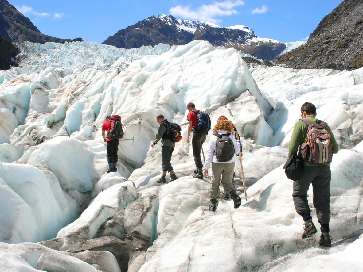 Hike awe-inspiring glaciers in New Zealand