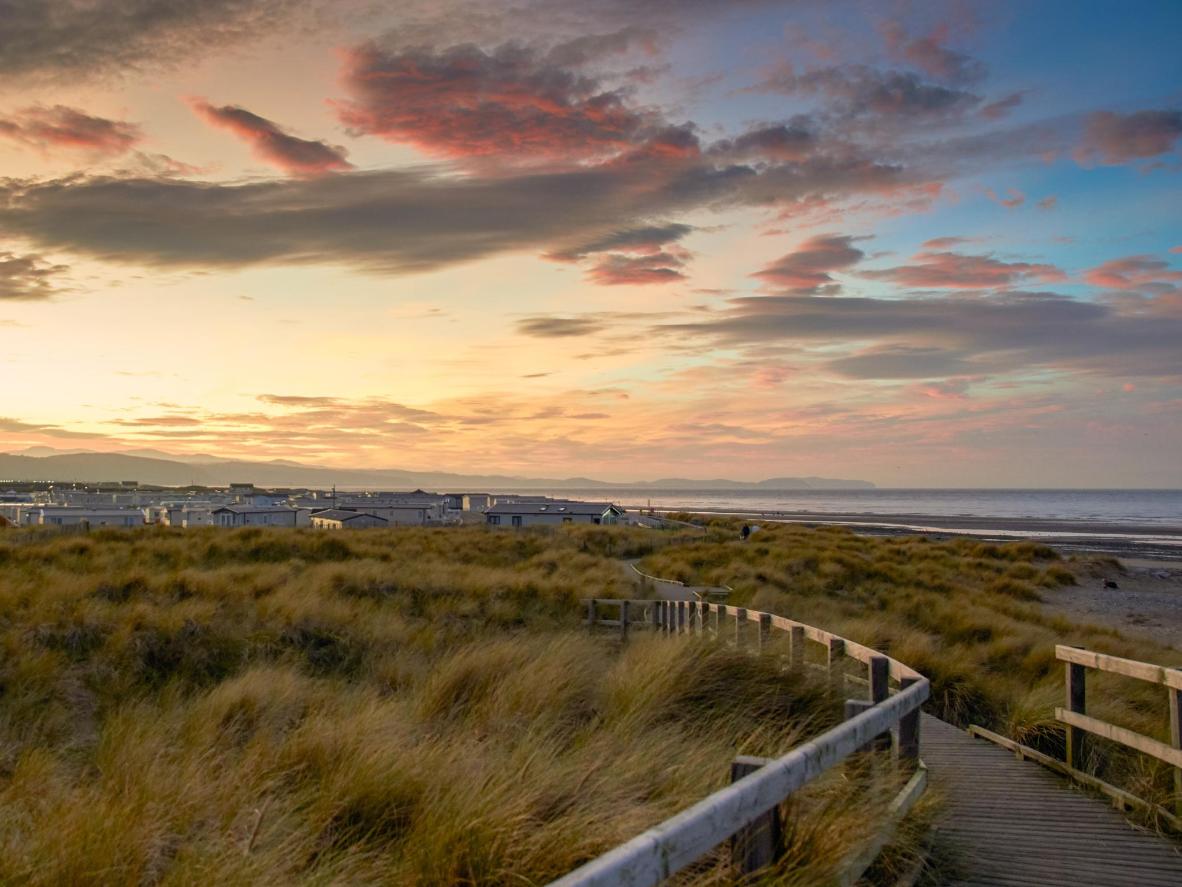 Take in fresh sea air along Rhyl’s tranquil beachfront