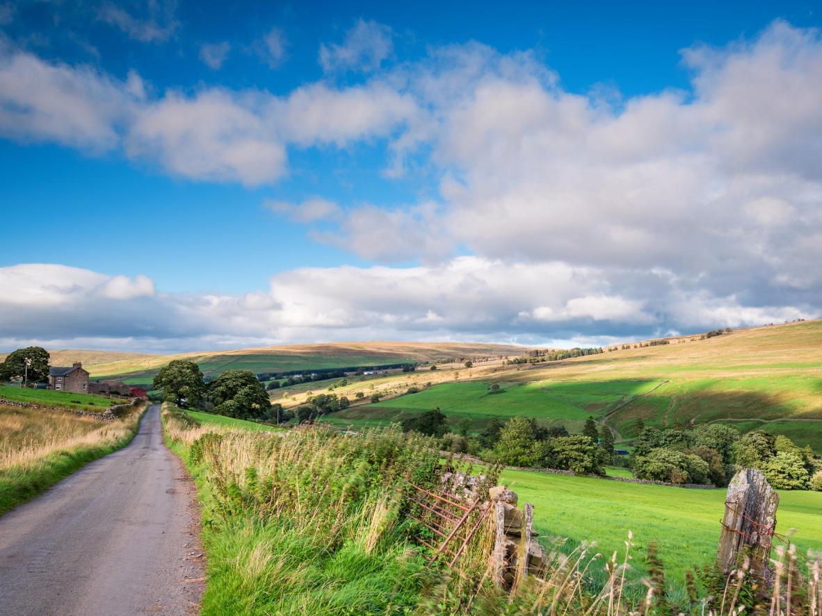 Alston has rolling hills as far as the eye can see